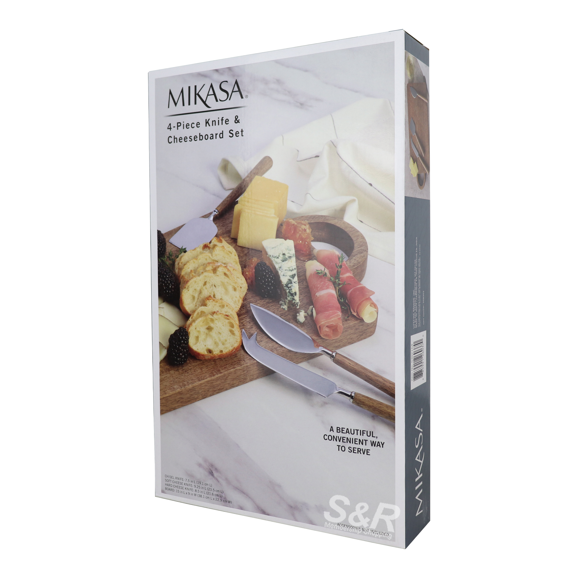Mikasa 4pcs Knife and Cheeseboard Set